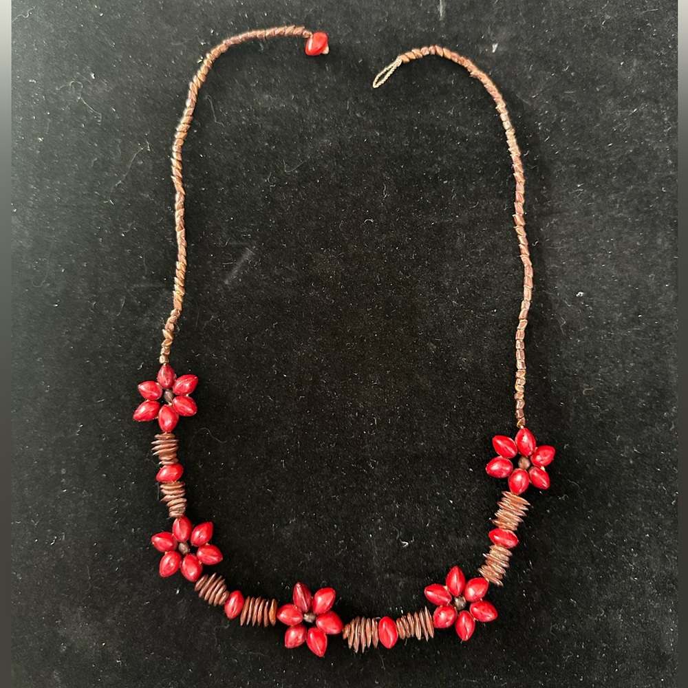 Indigenous seed necklace from Brazil